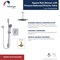 Keeney Mfg Square Shower System with Pressure Balanced Rough-In Valve, Ceiling KIT-QUA130CCP06 - alternate 5